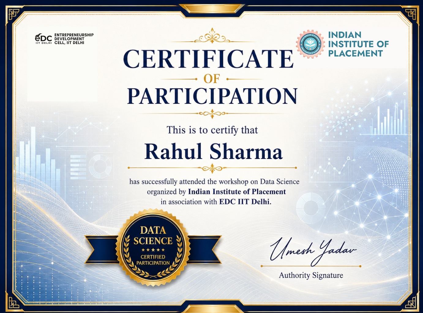Certificate of Data Science β sample